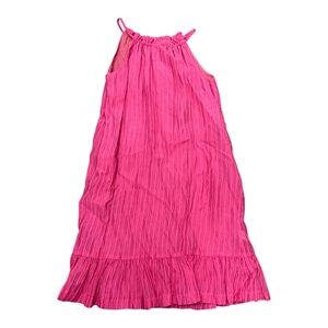 Gabby. Hot Pink Halter Dress Girls